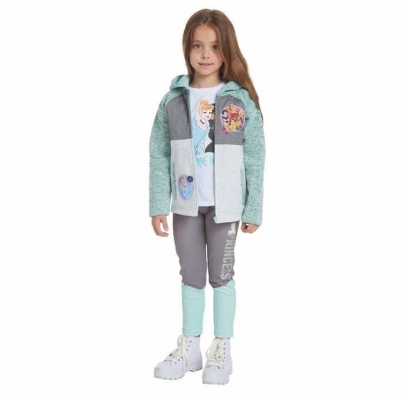 Disney Other - NWT Disney Princess Kids’ 3pc Fleece Set Jacket Leggings Shirt - Size 3T
